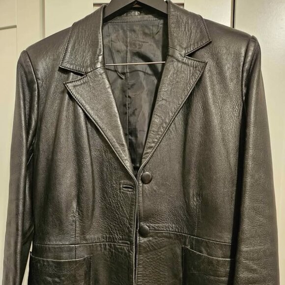 Leather jacket 90's style (Hailey Bieber) - Picture 3 of 4